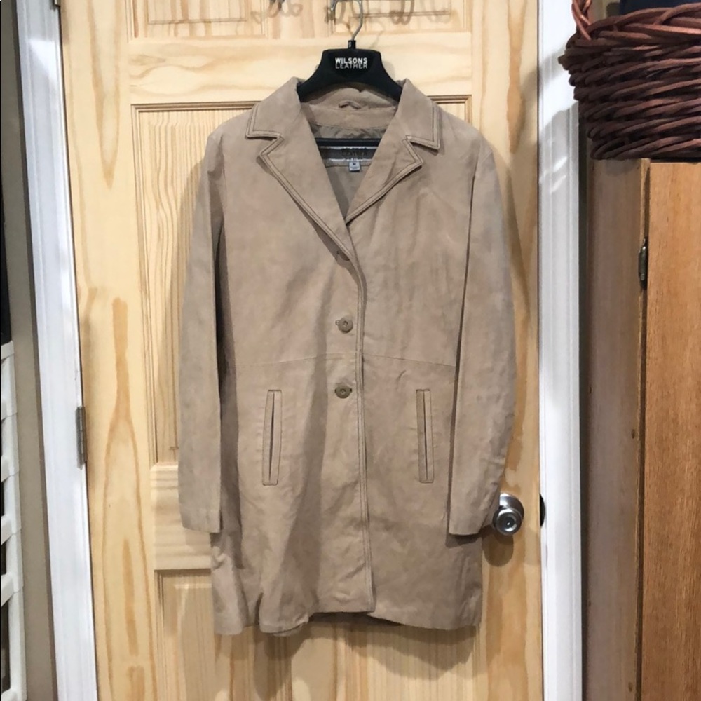 Wilson’s leather maxima button down jacket